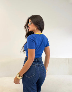 Camiseta cropped Brasil