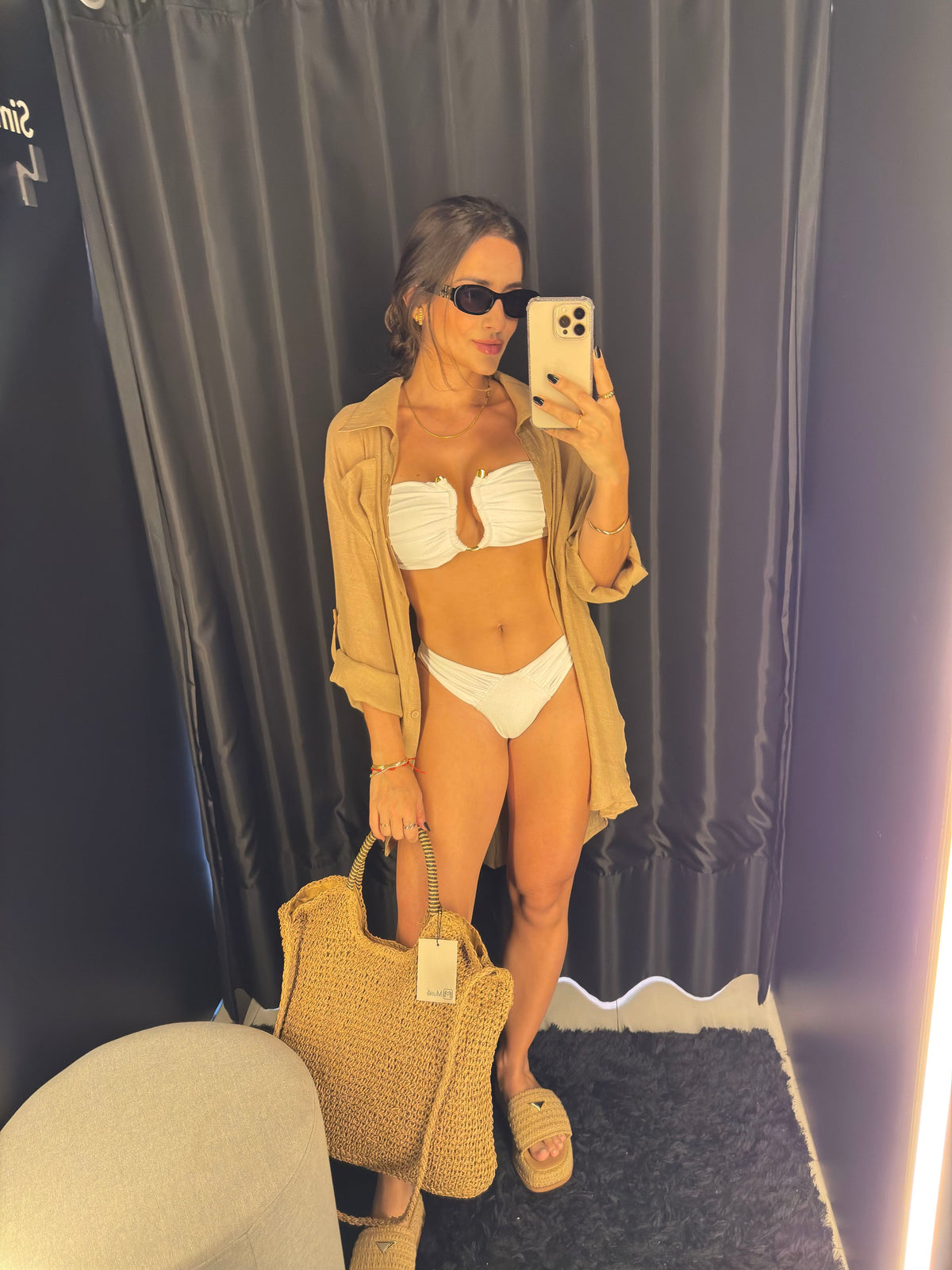 Biquíni Tomara que Caia Fivela Branco