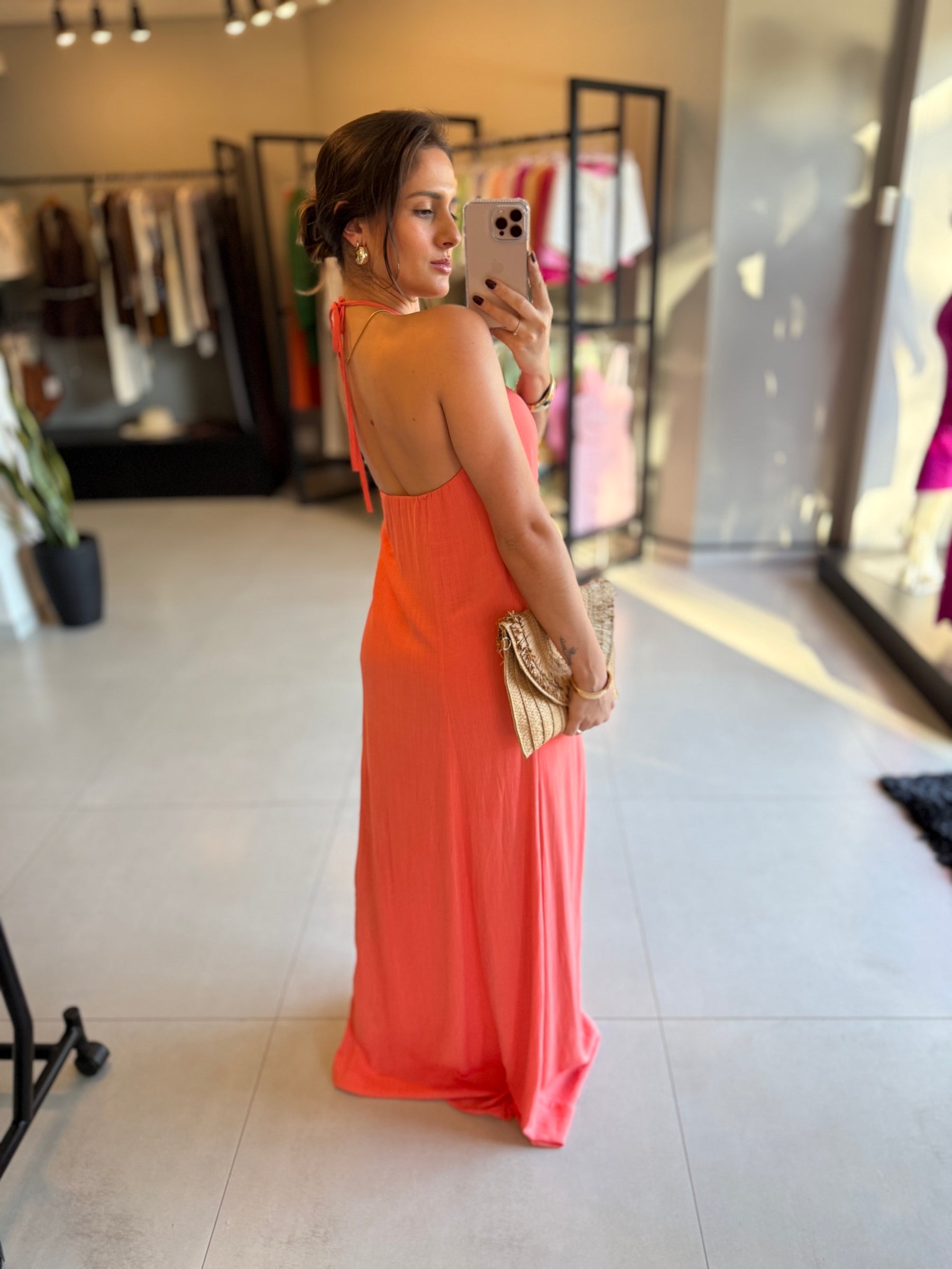 Vestido Longo fresco para Ocasiões