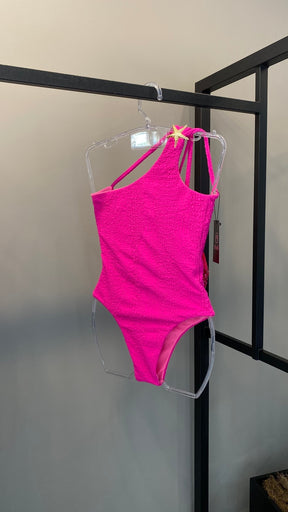 Maiô pink estrela