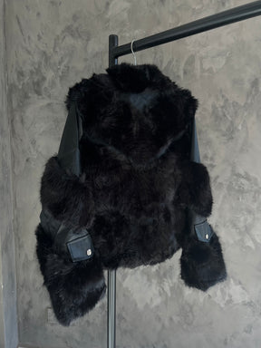 Jaqueta Feminina de Pelo para Inverno