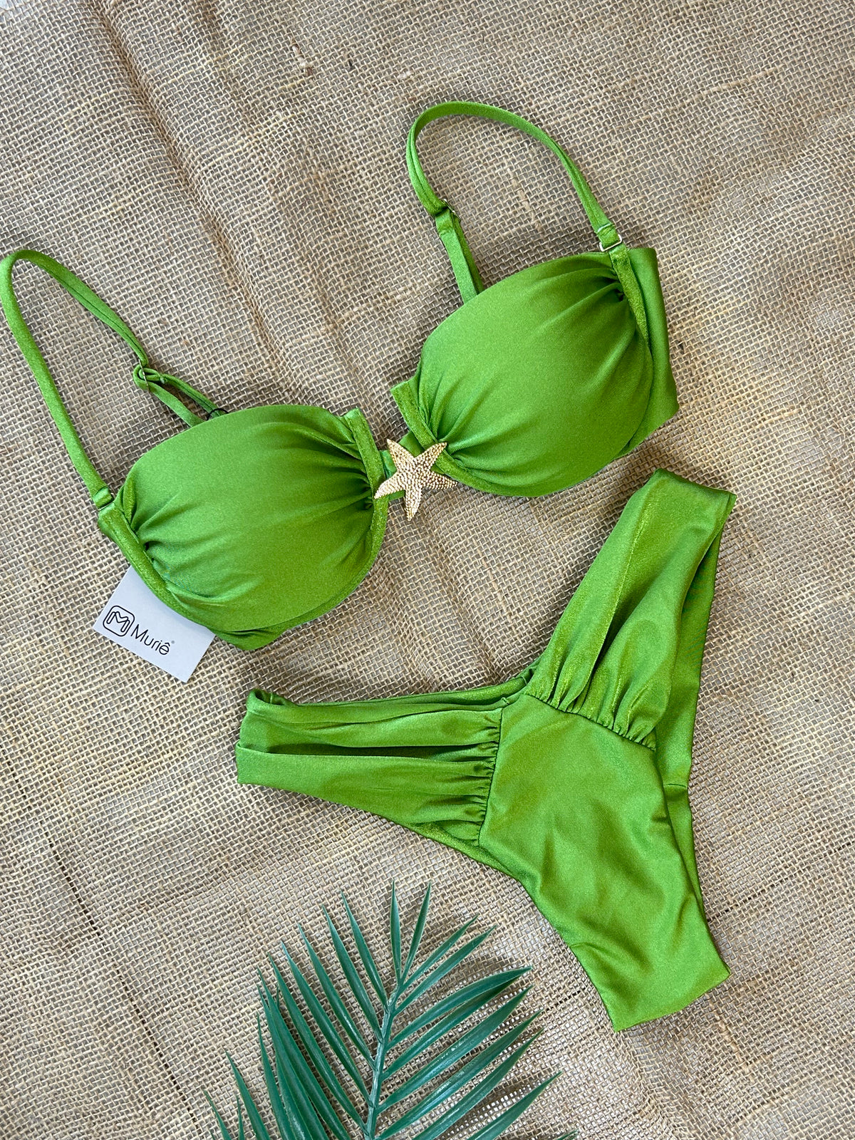 Biquini aro estrela verde Bali