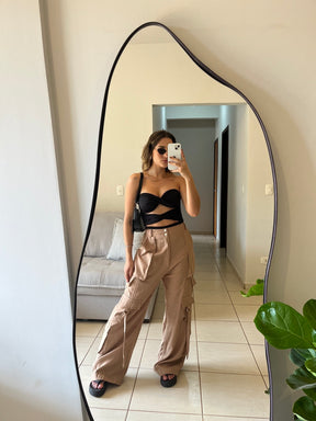 Body Feminino Torcido Tomara que Caia - Helena