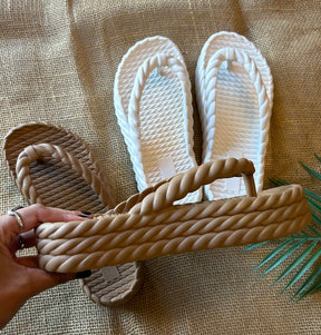 Chinelo Feminino Tranças Plataforma
