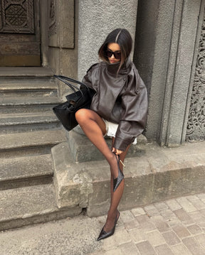 Jaqueta Couro Oversized