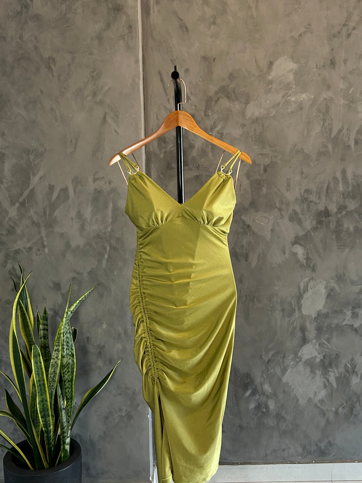 Vestido Justo de Festa Drapeado - Yeskla