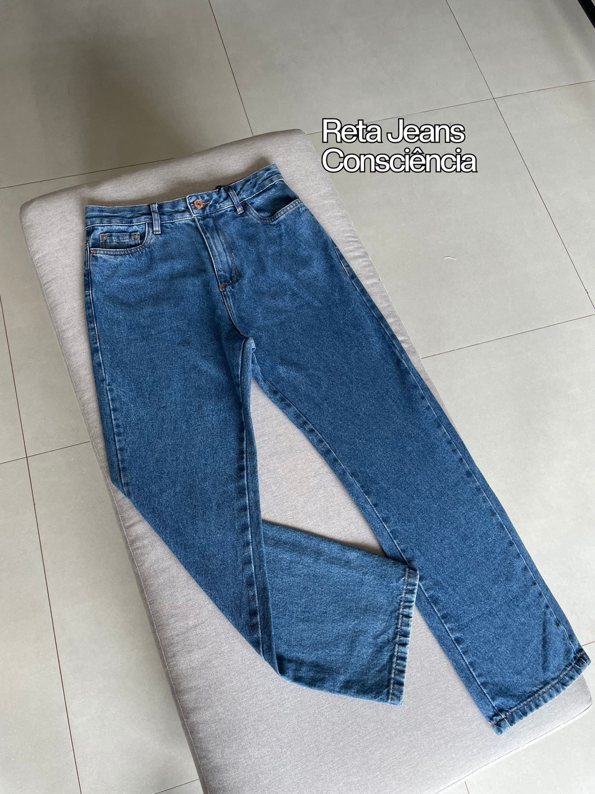 Calça Jeans Reta Straight - Consciência
