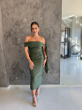 Vestido de Festa Midi Prada Cindy