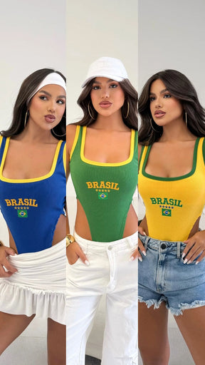 Blusa Body Cavado Brasil