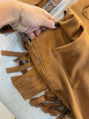 Conjunto Suede com Franjas Western Country