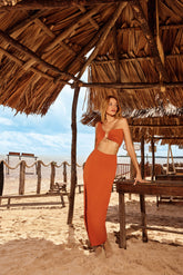 Vestido Justo Chain Drop Sunset - Yeskla