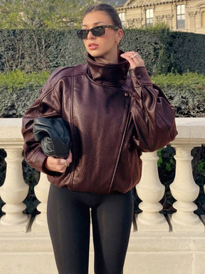 Jaqueta Couro Oversized