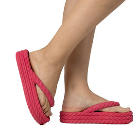 Chinelo Feminino Tranças Plataforma