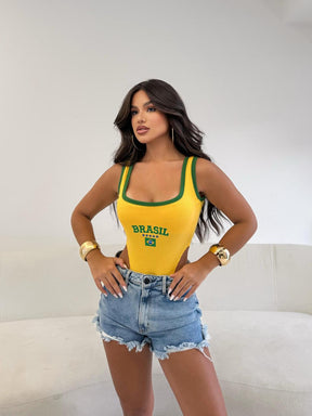 Blusa Body Cavado Brasil