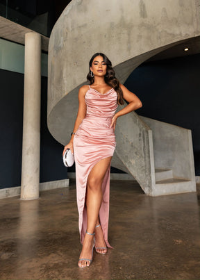 Vestido Longo Acetinado Thalita