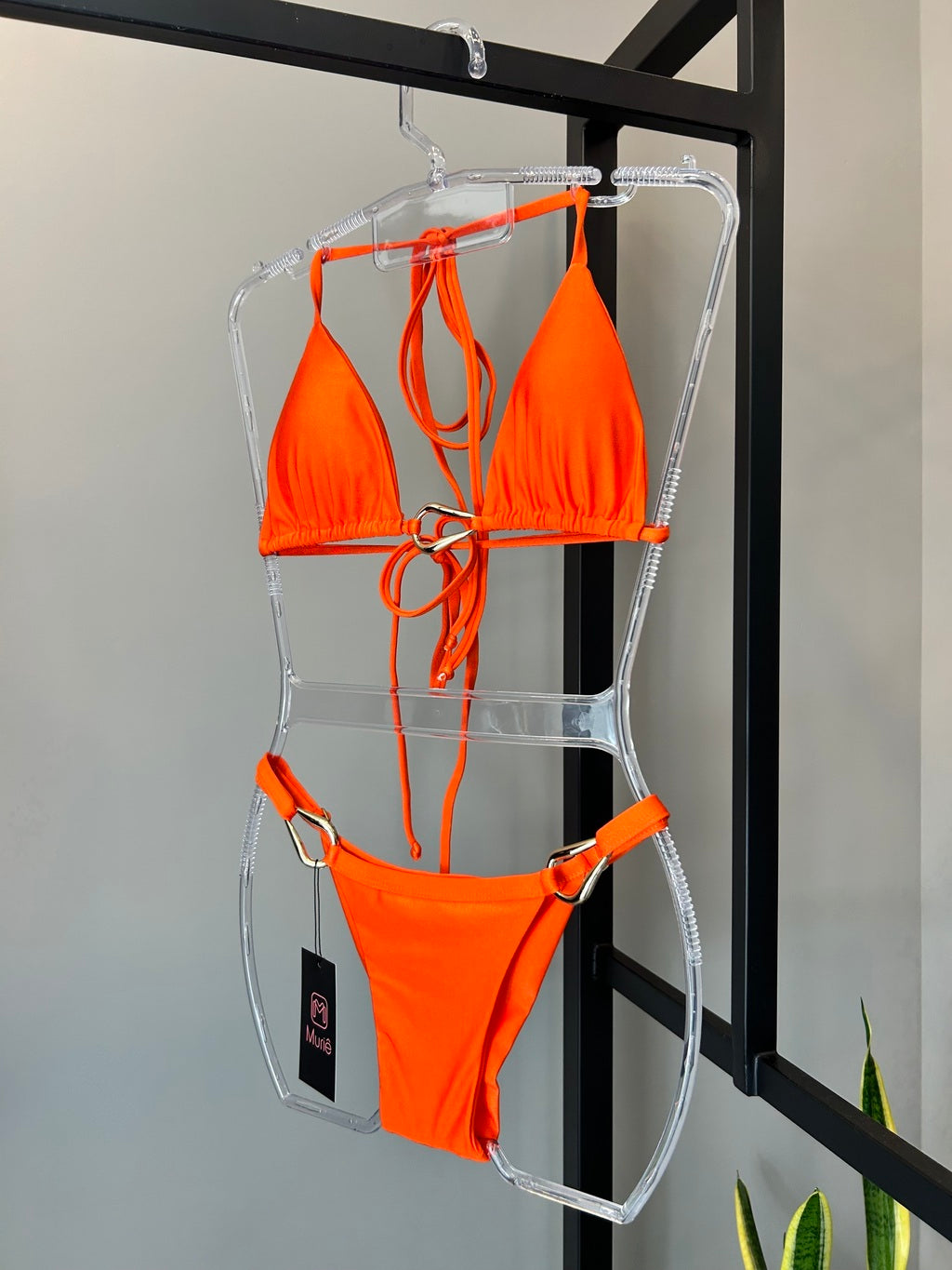 Biquini argola organica Ipanema laranja