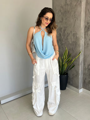 Blusa Voal Gola Boba Multiformas- Vanessa