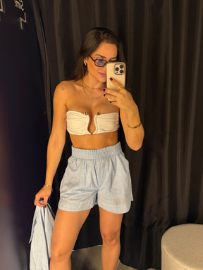 Biquíni Tomara que Caia Fivela Branco