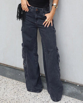 Calça Jeans Cargo Grafite - Consciência