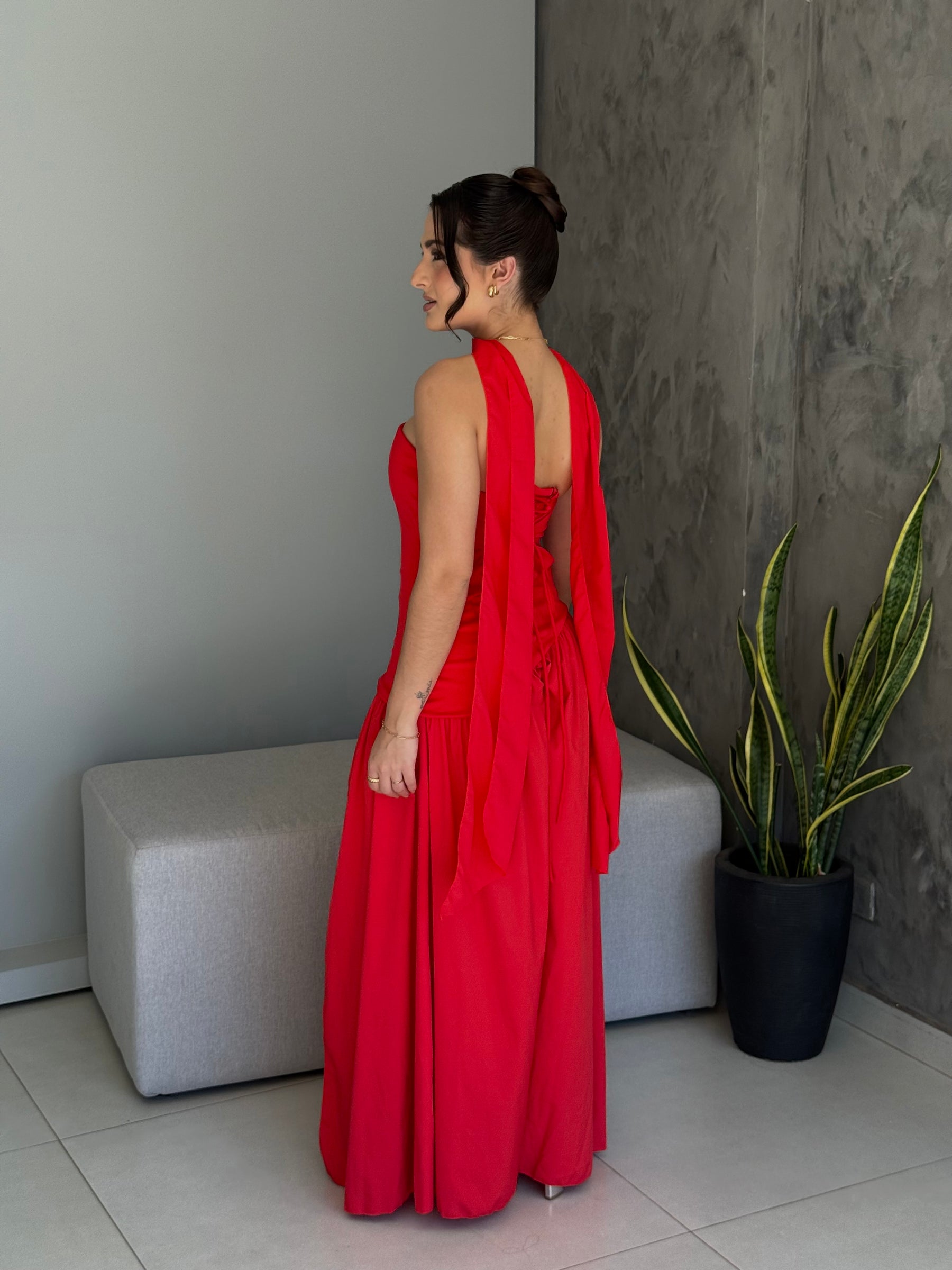 Vestido Longo Choker para Festa Tifany - Ocasiões Especiais