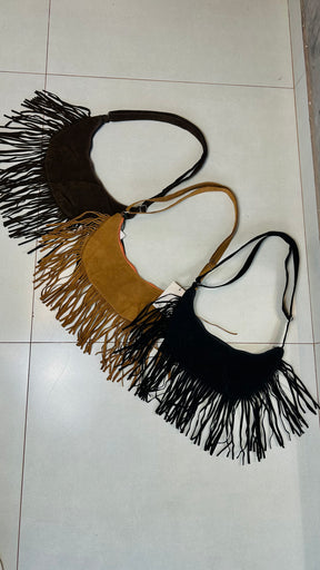 Bolsa Camurça Franjas