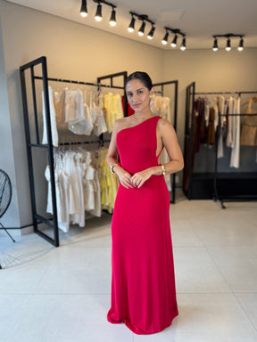 Vestido Longo Social para Festa Vermelho