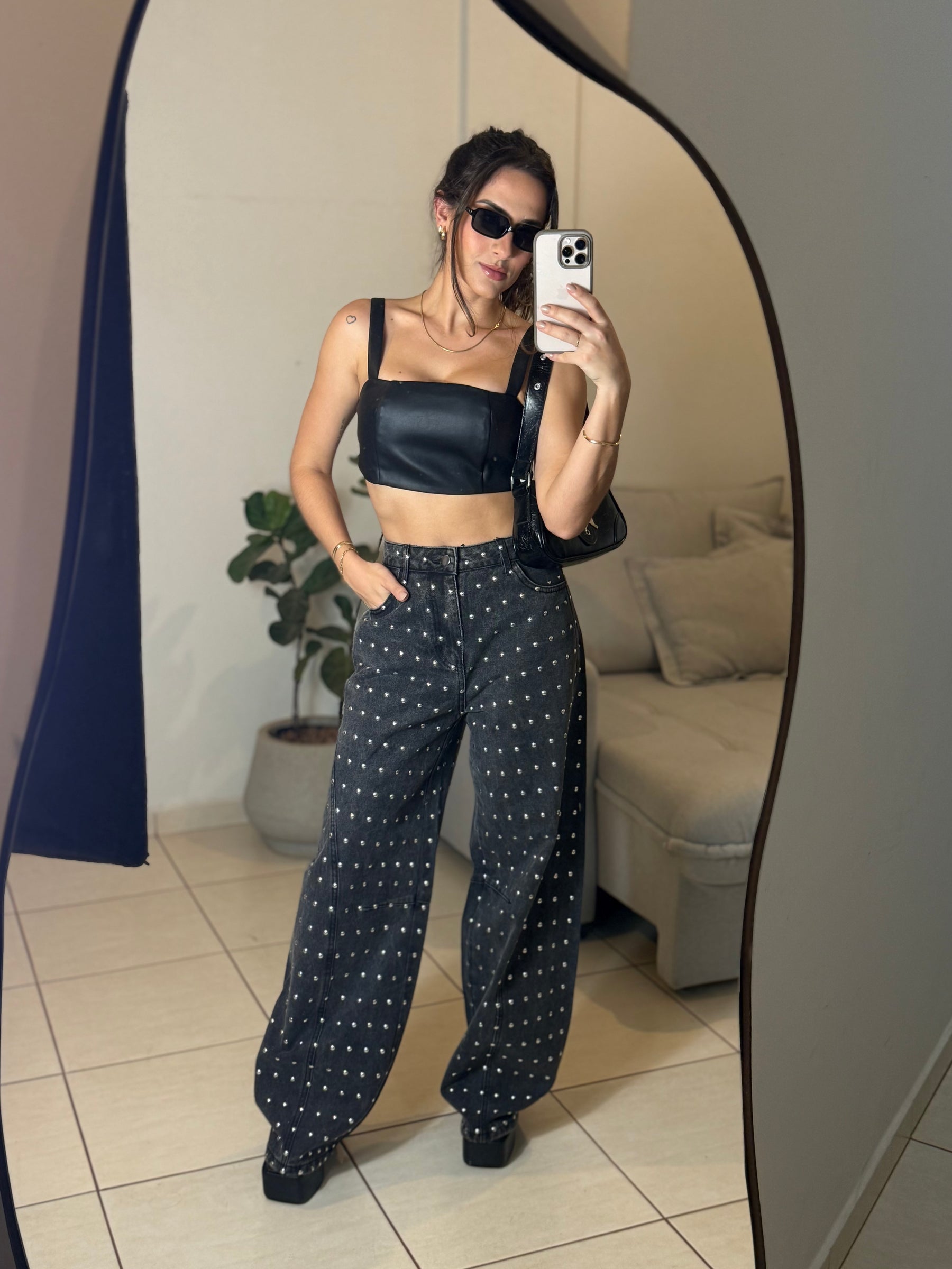 Calça Jeans Taxas Grafitte