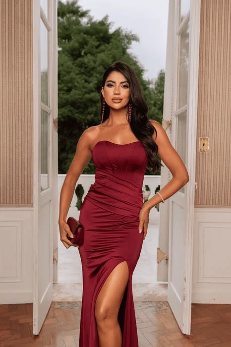 Vestido Longo Corset Oliva Thálita