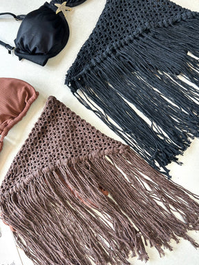 Lenço Crochet de Franjas