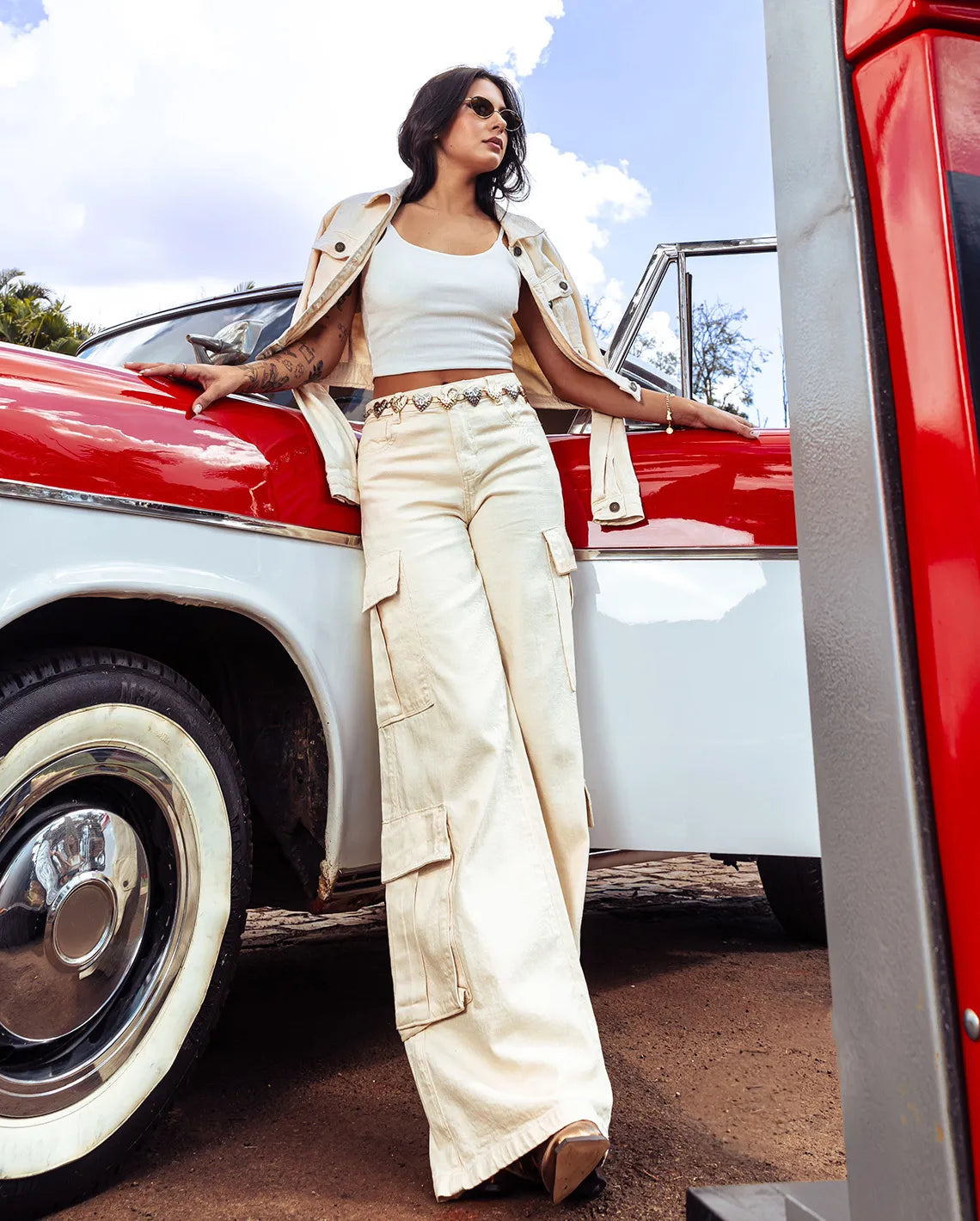 Calça Jeans Cargo - Consciência
