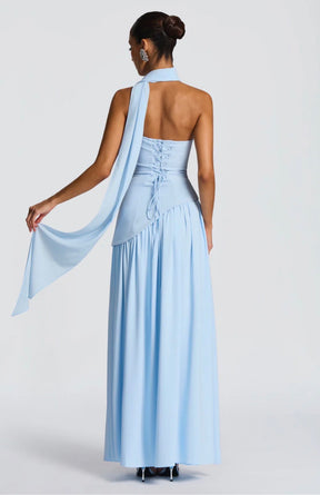 Vestido Longo Choker para Festa Tifany - Ocasiões Especiais