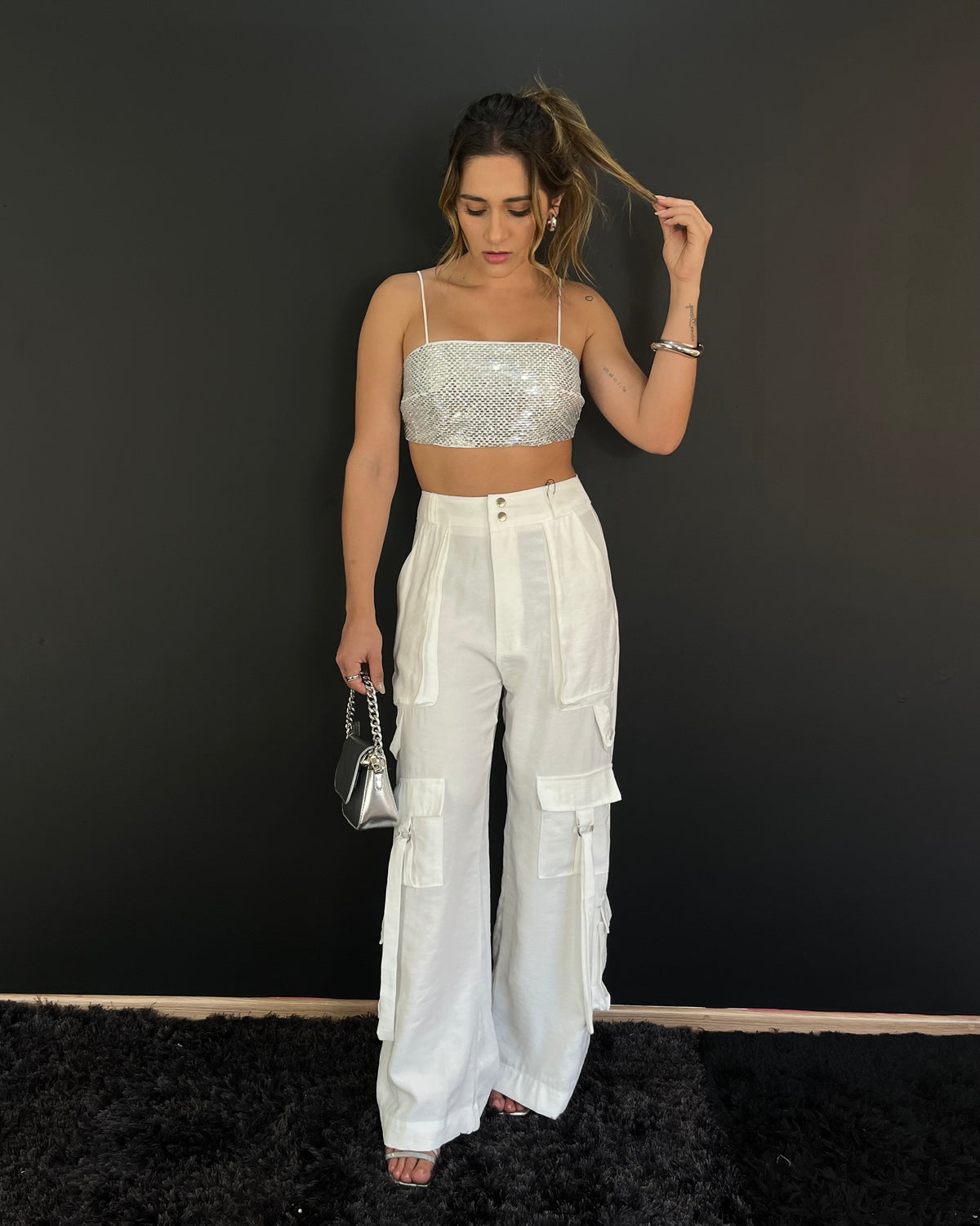 Calça Feminina Cargo Max com Bolsos