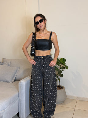 Calça Jeans Taxas Grafitte
