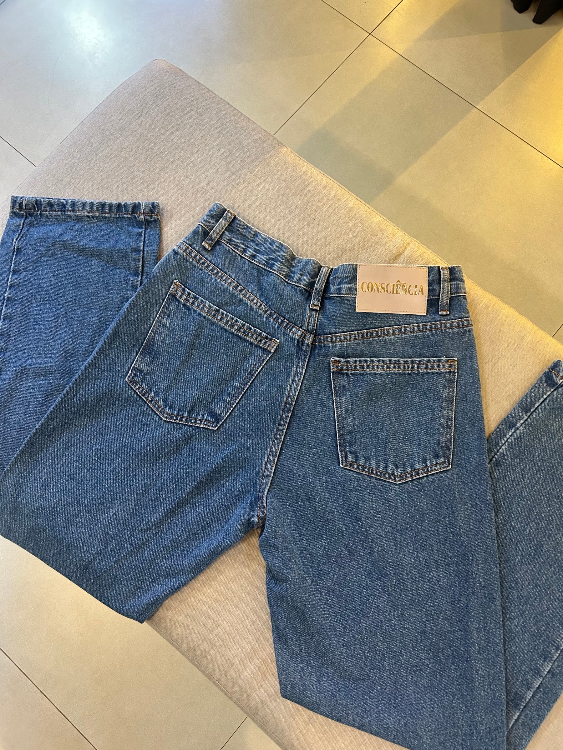 Calça Jeans Reta Straight - Consciência