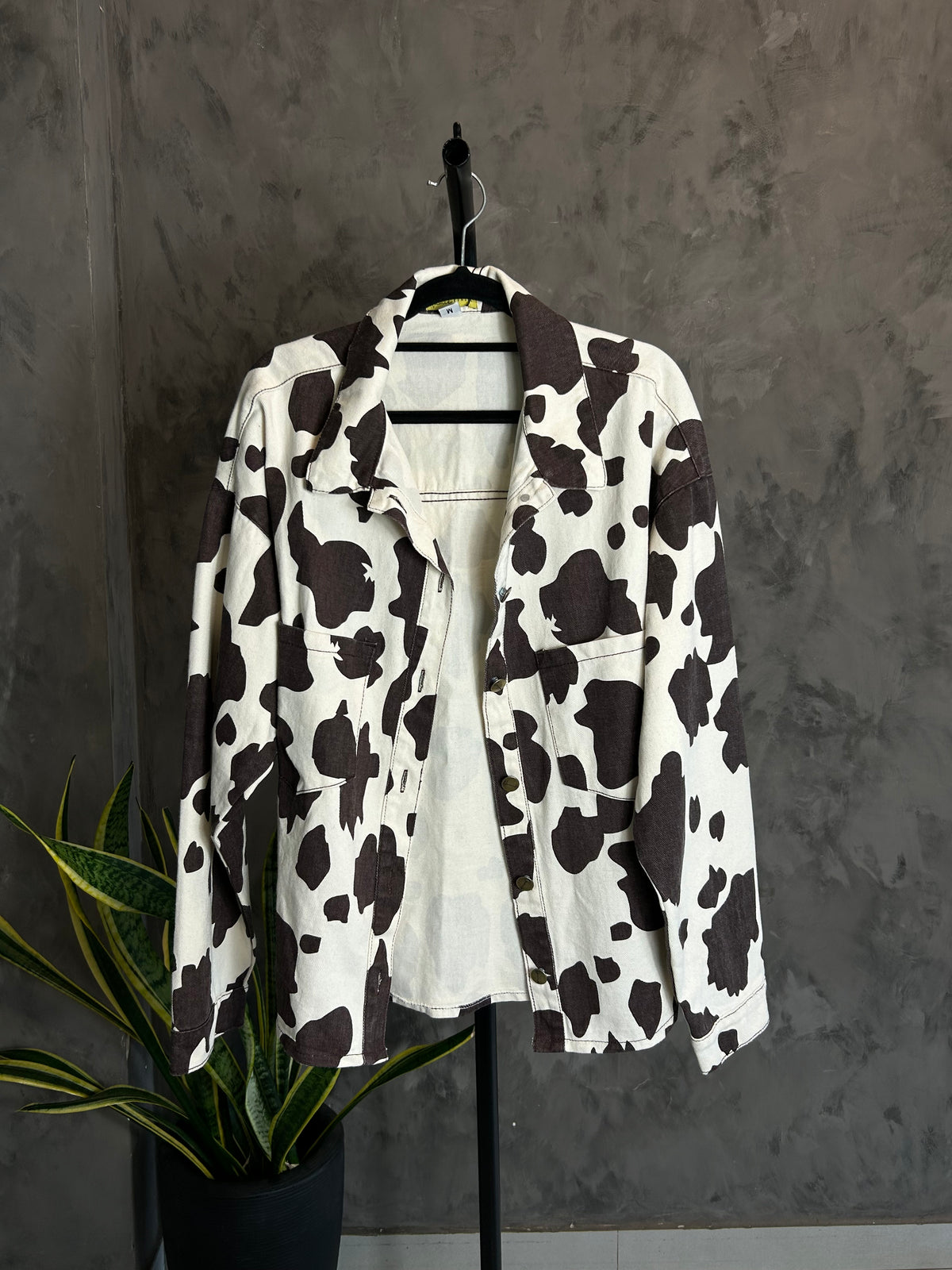 Jaqueta Sarja Cow Print