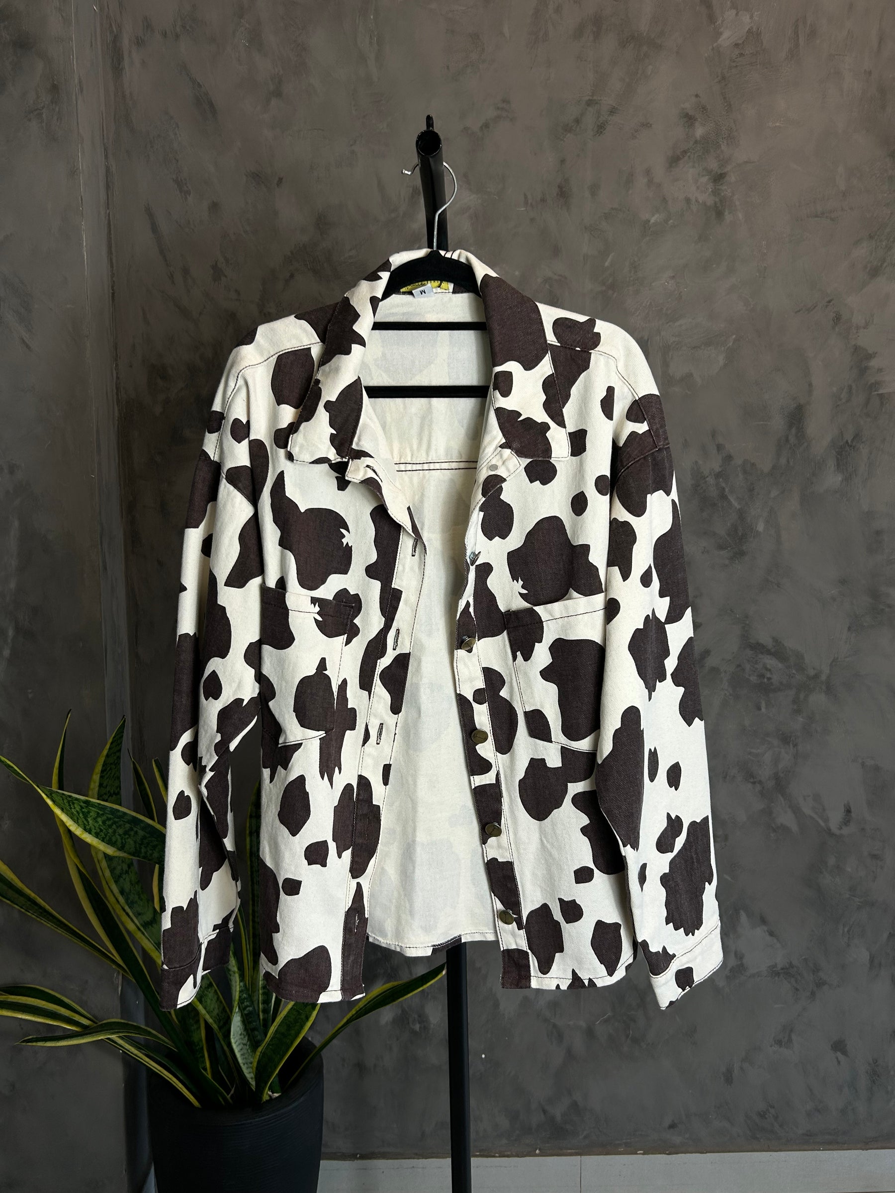 Jaqueta Sarja Cow Print