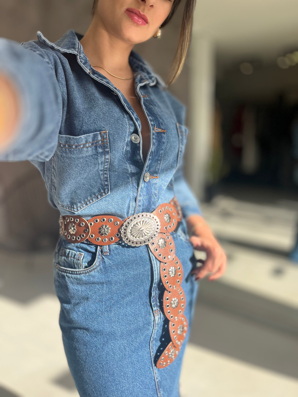 Jaqueta Jeans Over Sized Bolso