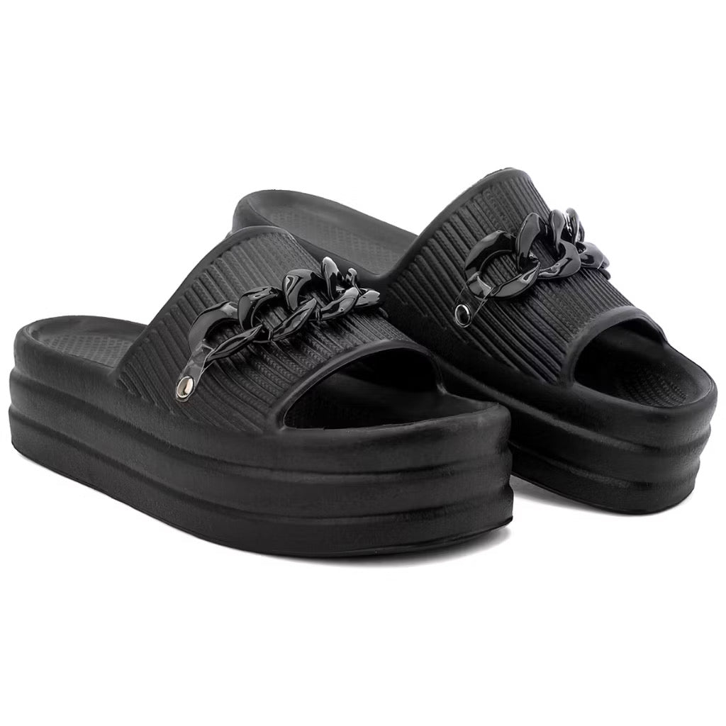 Chinelo Feminino Slider Corrente EVA