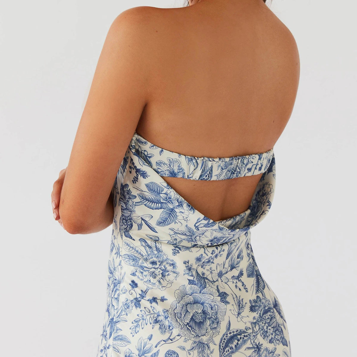 Vestido Longo Tomara que Caia Estampado Floral Dia a dia