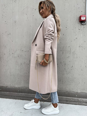 Casaco Feminino Longo de Lã Batida | Elegante e Aconchegante para o Inverno