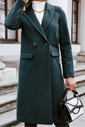 Casaco Feminino Longo de Lã Batida | Elegante e Aconchegante para o Inverno