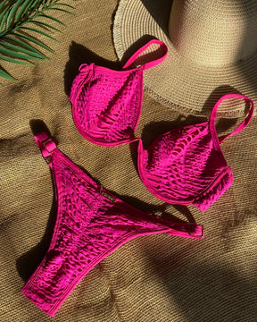 Biquíni Aro Inteiro Pink Rendado