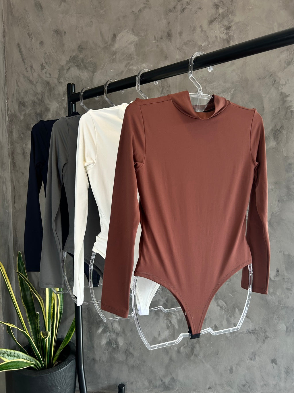 Body Poliamida Manga Longa Basic