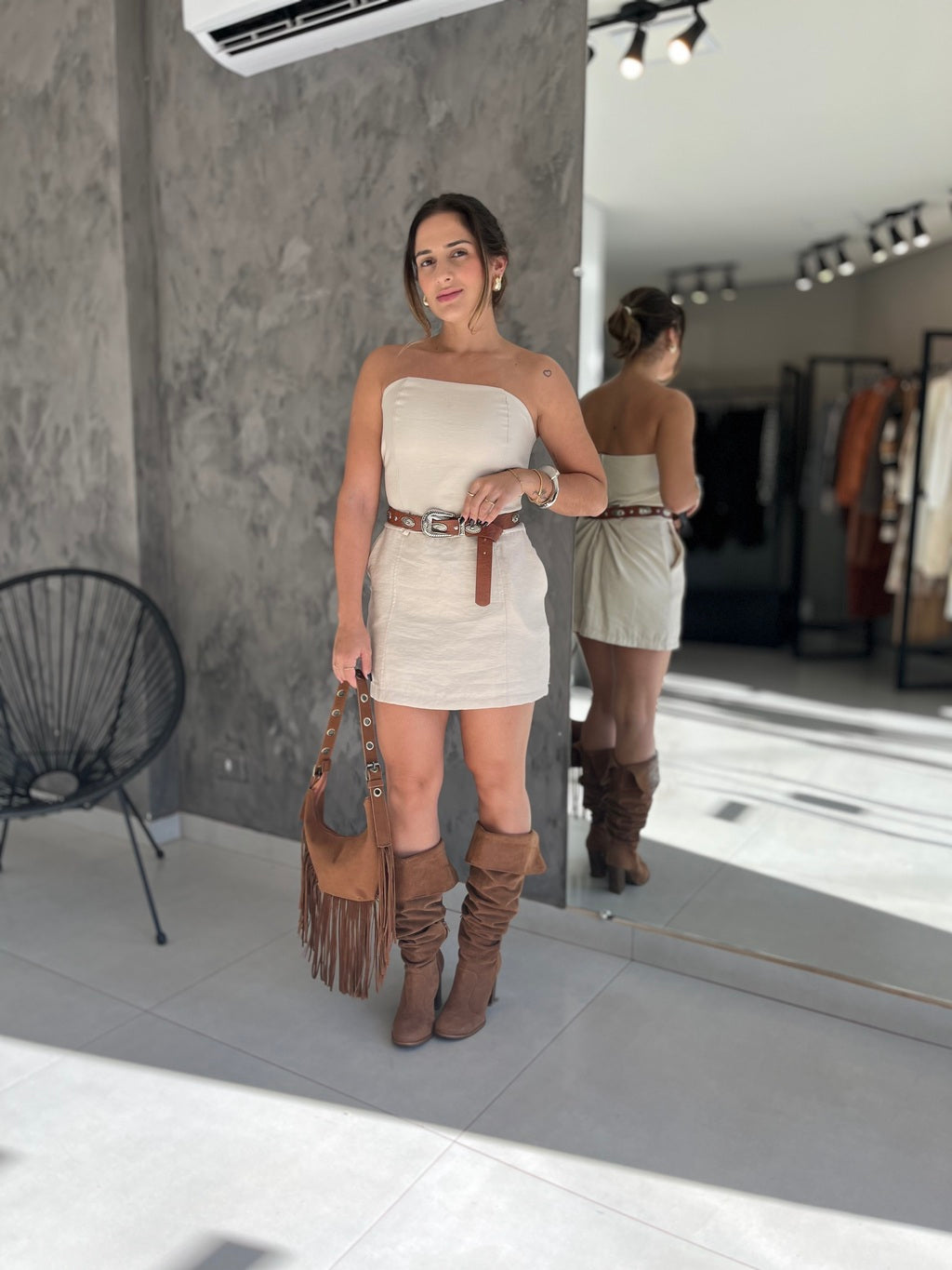 Vestido Macaquinho Tomara que Caia Versátil
