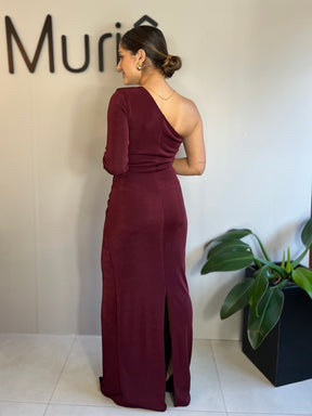 Vestido Longo Manga Unica Zayra
