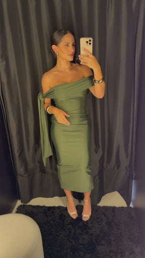 Vestido de Festa Midi Prada Cindy