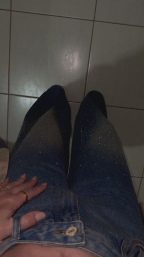 Calça Wide Leg Sujinha Brilho- Consciência