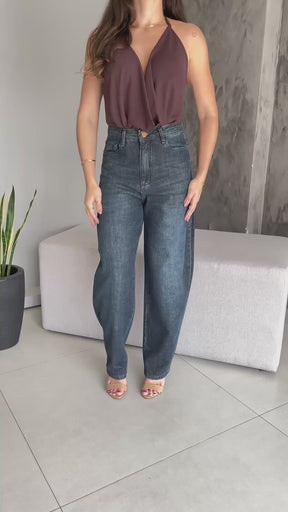 Calça Jeans Balloon Matizado - Consciência