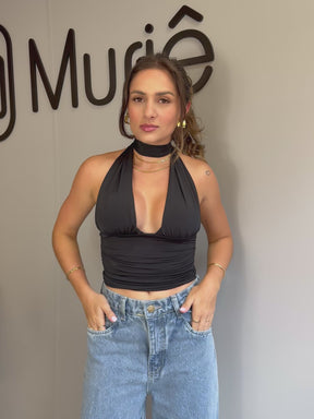 Blusa Cropped Multiformas Poliamida