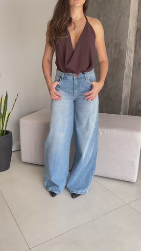 Calça Wide Leg Relaxed Clara - Consciência
